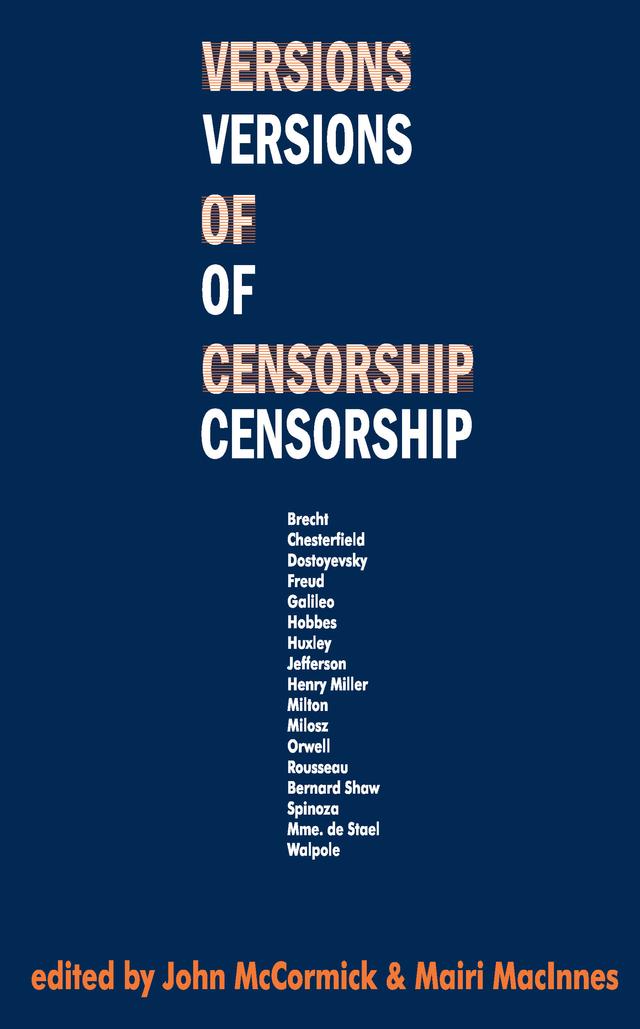 Versions of Censorship by Mairi MacInnes