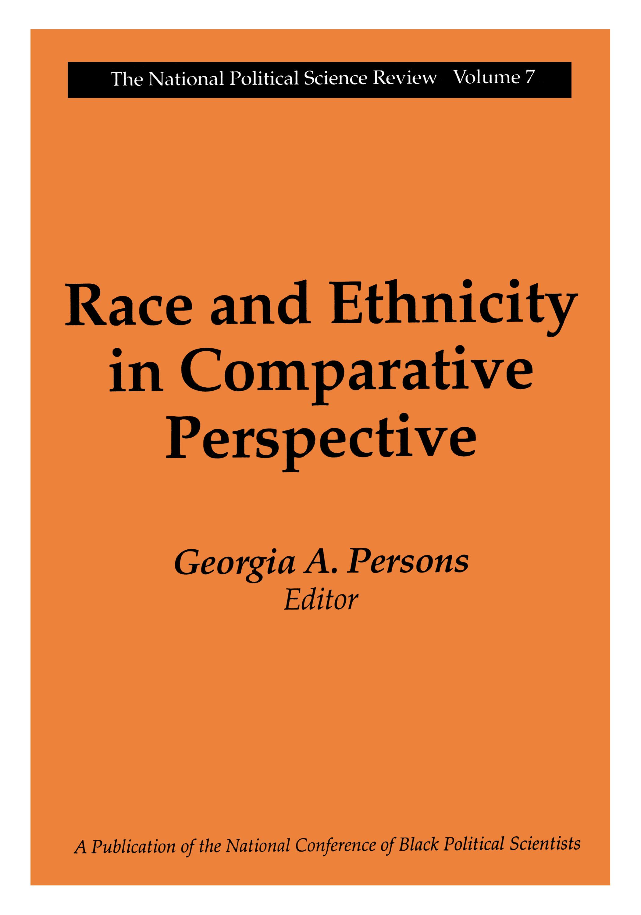 Race and Ethnicity in Comparative Perspective