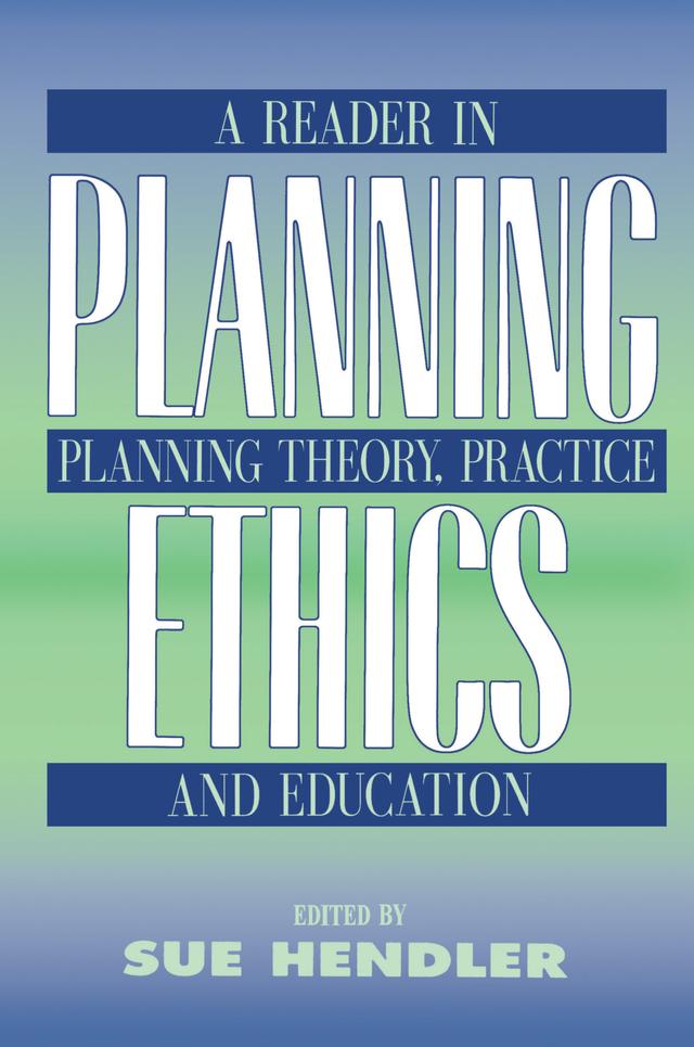 Planning Ethics by Sue Hendler