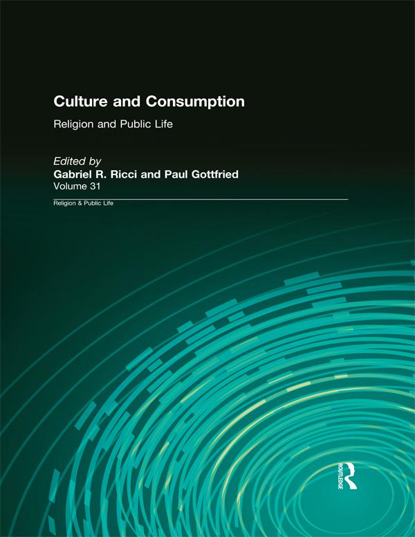 Culture and Consumption by Gabriel R. Ricci