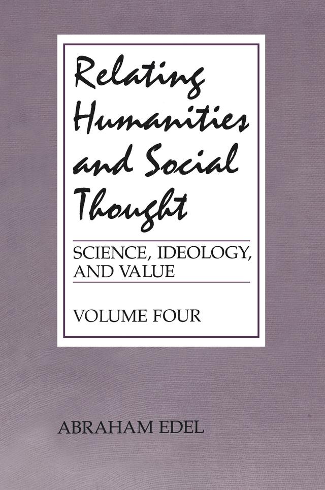 Relating Humanities and Social Thought by Abraham Edel