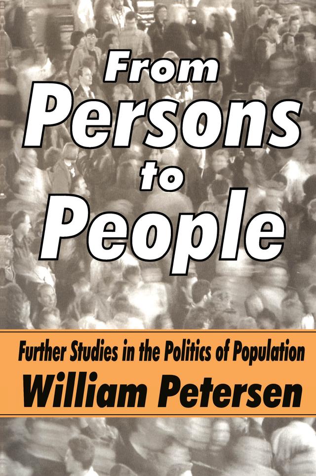 From Persons to People by William Petersen