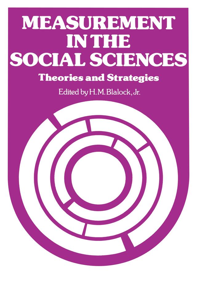 Measurement in the Social Sciences by Hubert M. Blalock