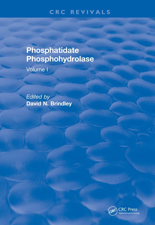 Phosphatidate Phosphohydrolase (1988) by David N. Brindley
