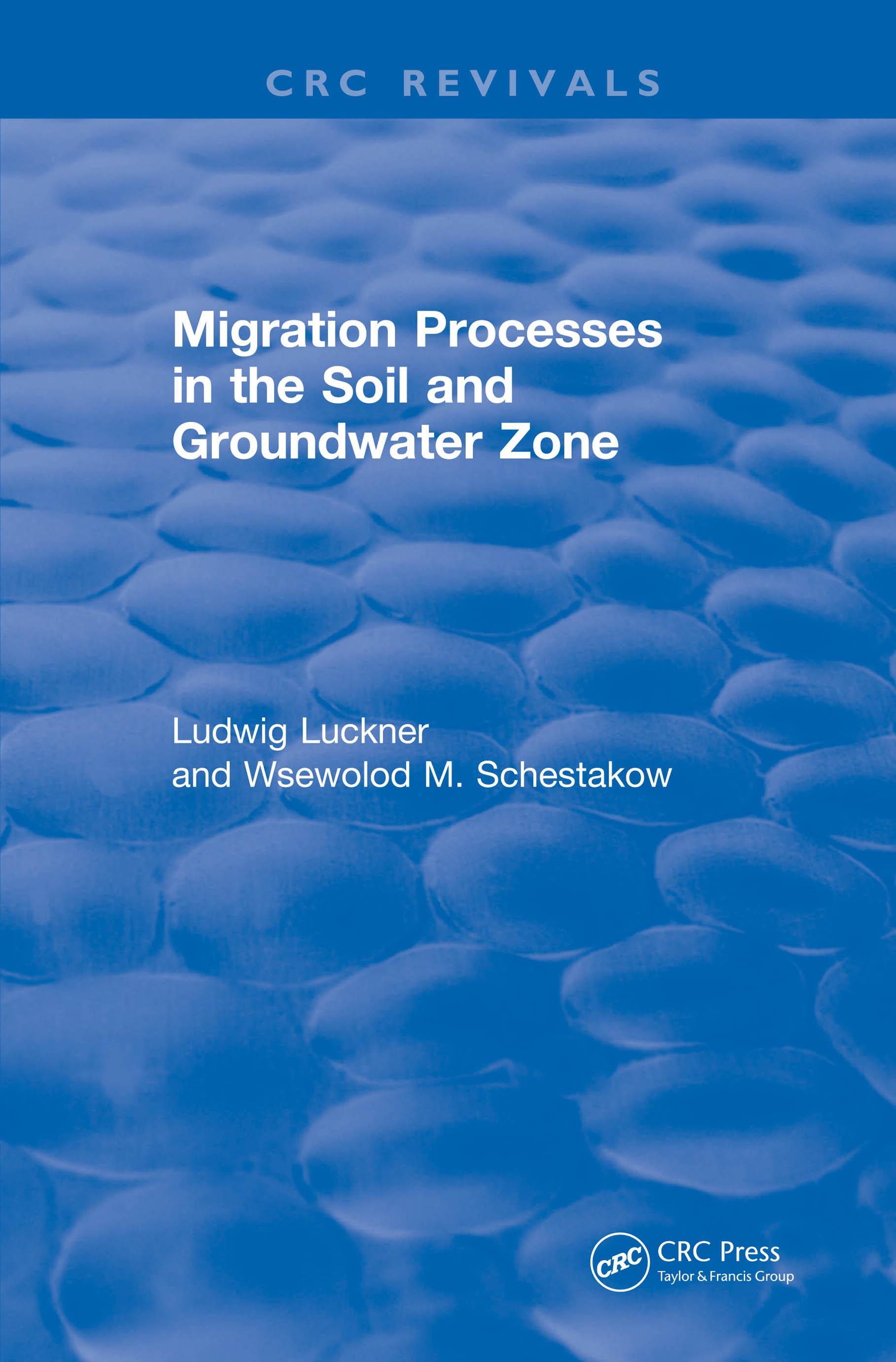 Migration Processes in the Soil and Groundwater Zone (1991)