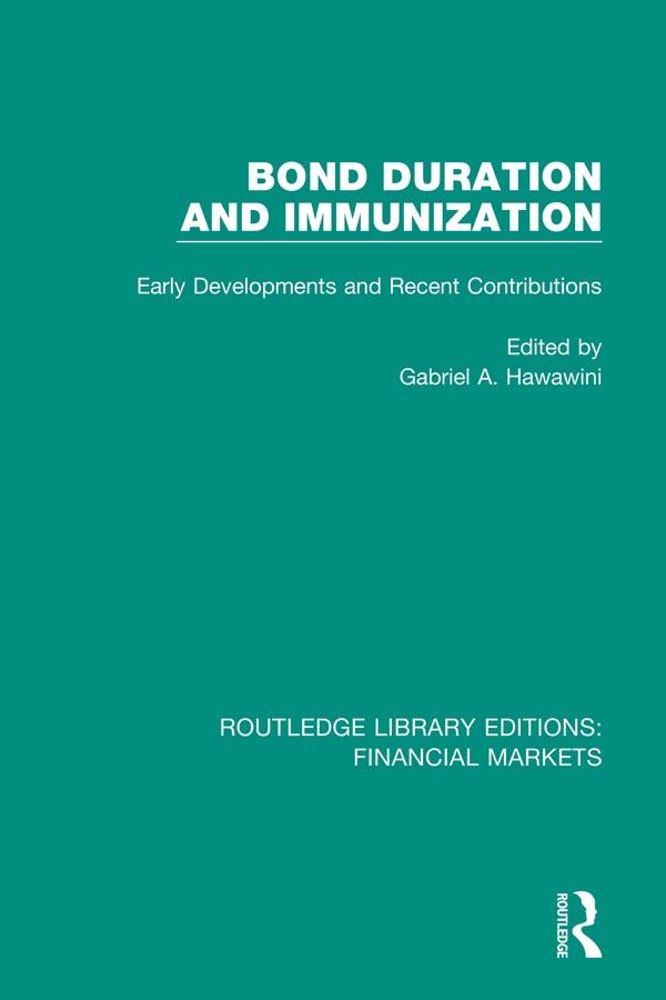 Bond Duration and Immunization by Gabriel Hawawini