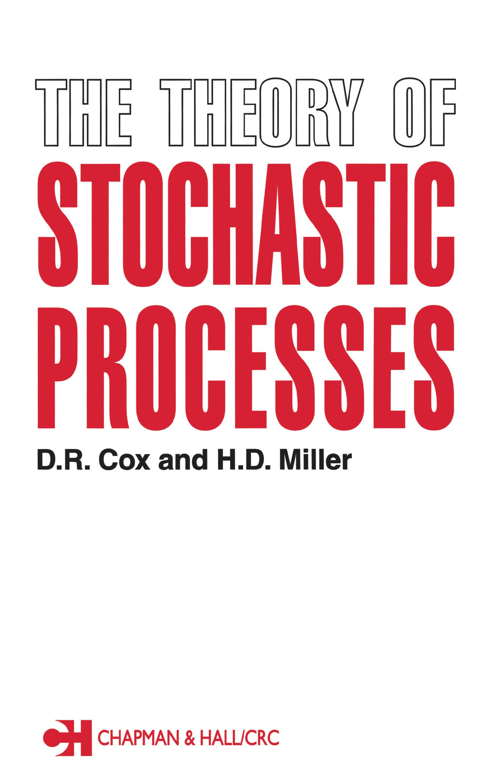 The Theory of Stochastic Processes