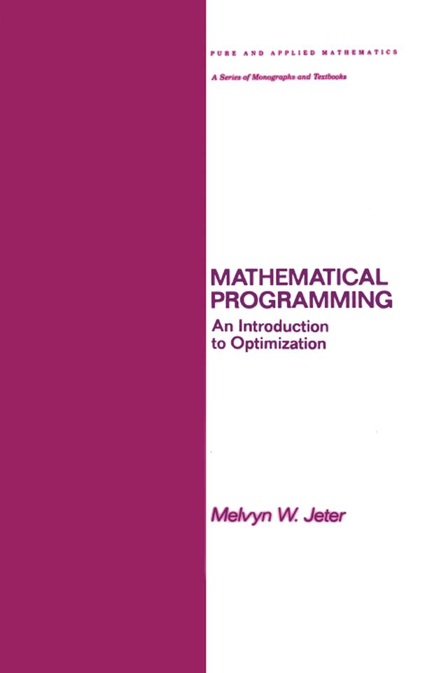 Mathematical Programming by Melvyn Jeter