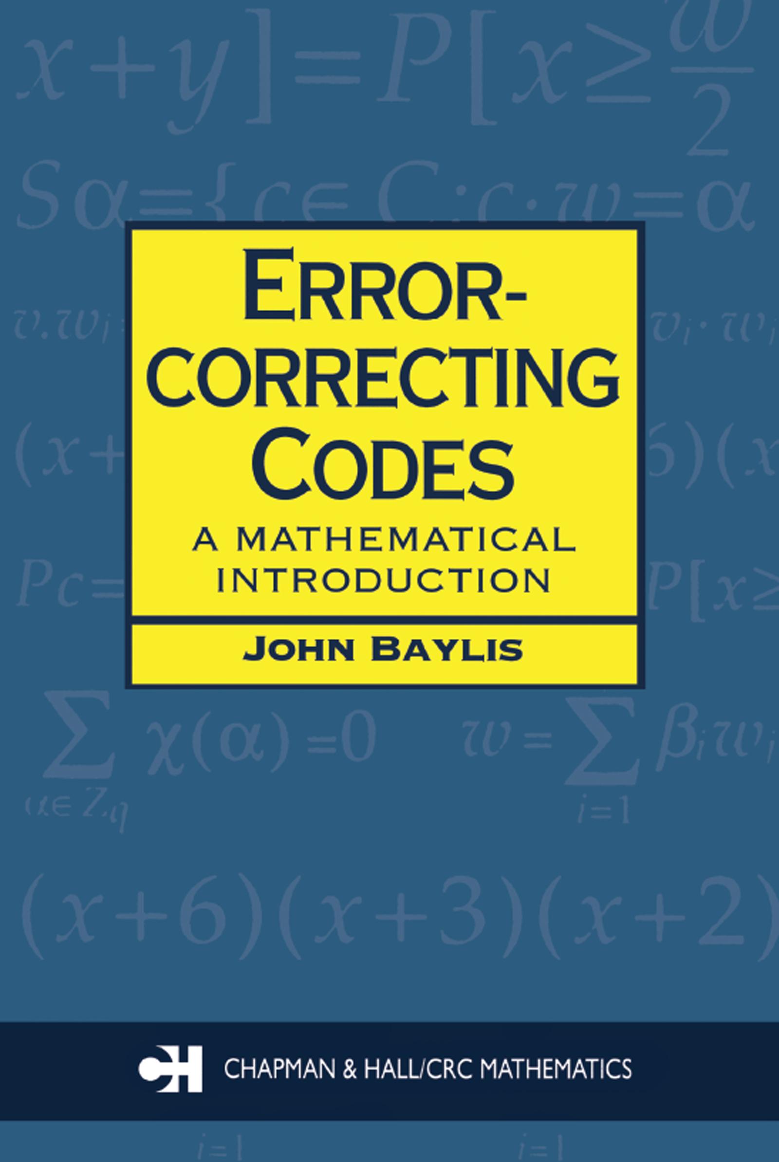 Error Correcting Codes