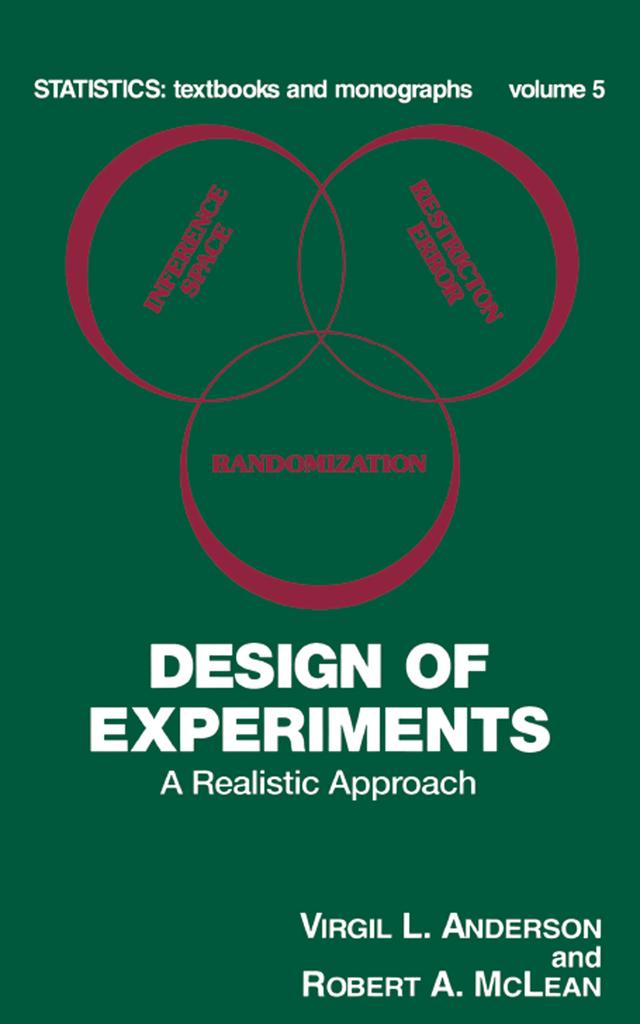Design of Experiments by Robert A. McLean, Virgil L. Anderson