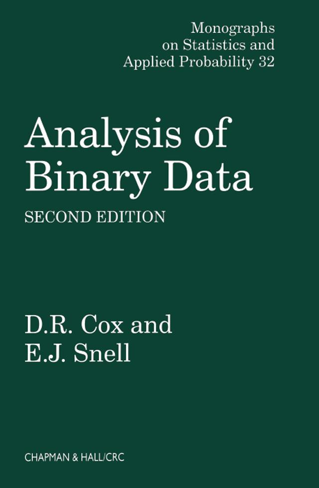 Analysis of Binary Data by D.R. Cox, E. J. Snell