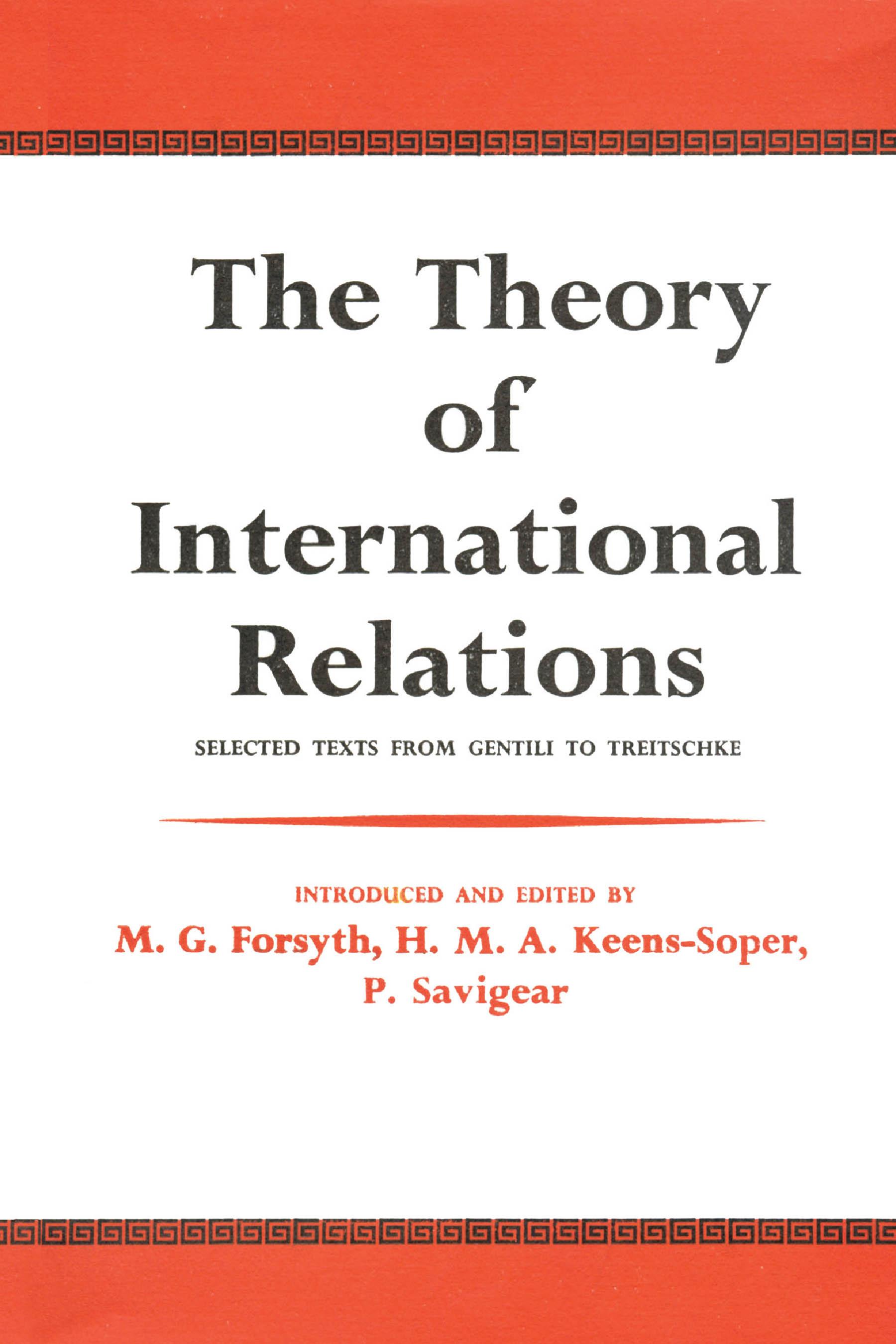 The Theory of International Relations