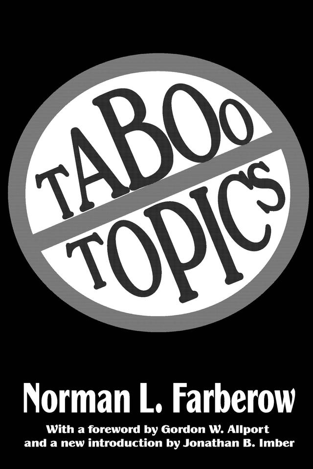 Taboo Topics by Norman L. Farberow