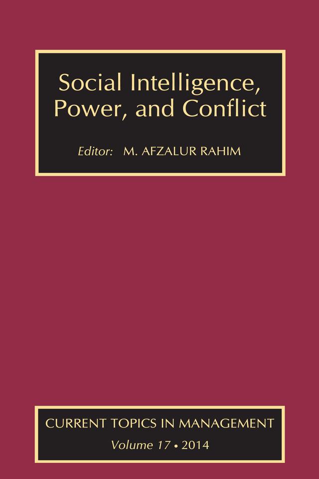 Social Intelligence, Power, and Conflict by M. Afzalur Rahim