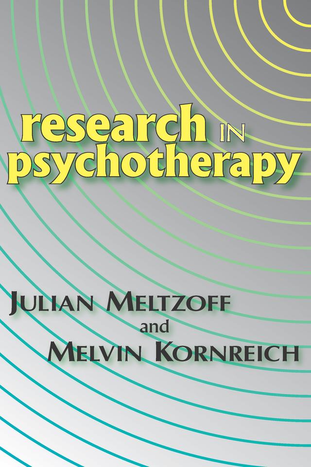 Research in Psychotherapy by Melvin Kornreich