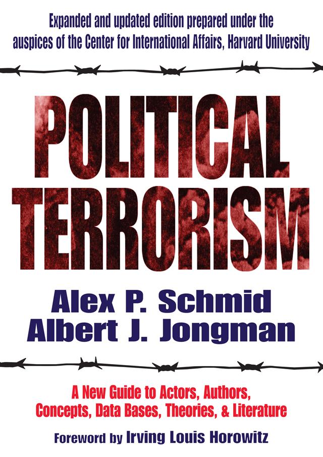 Political Terrorism by A.J. Jongman