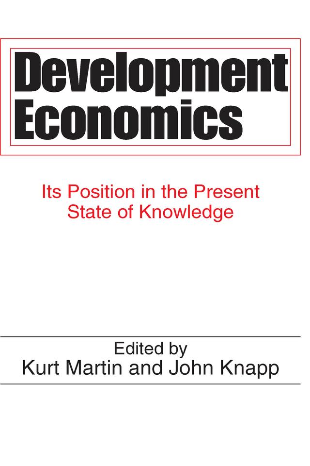 Development Economics by John Knapp