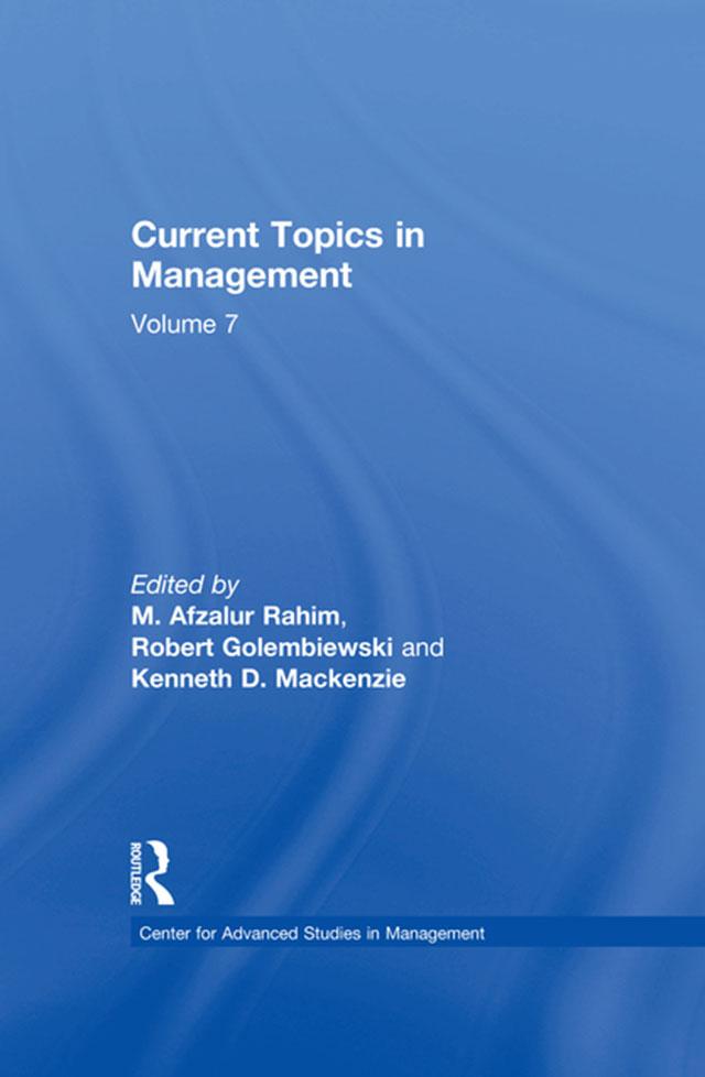 Current Topics in Management