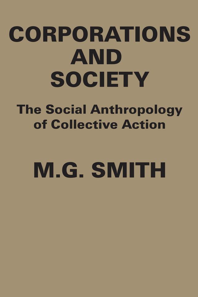 Corporations and Society by M.G. Smith