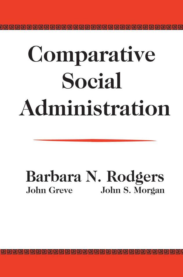 Comparative Social Administration by John Greve