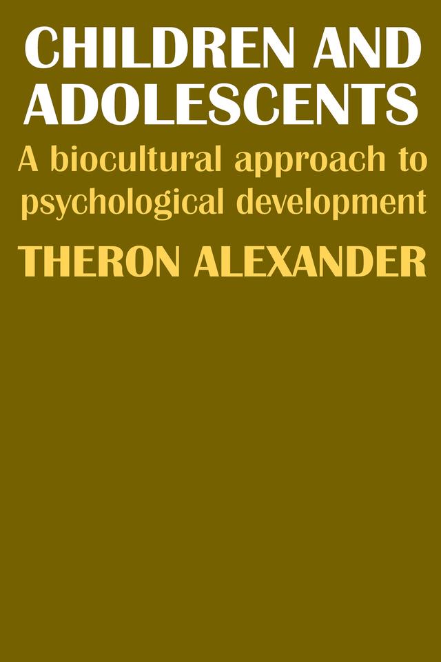 Children and Adolescents by Theron Alexander