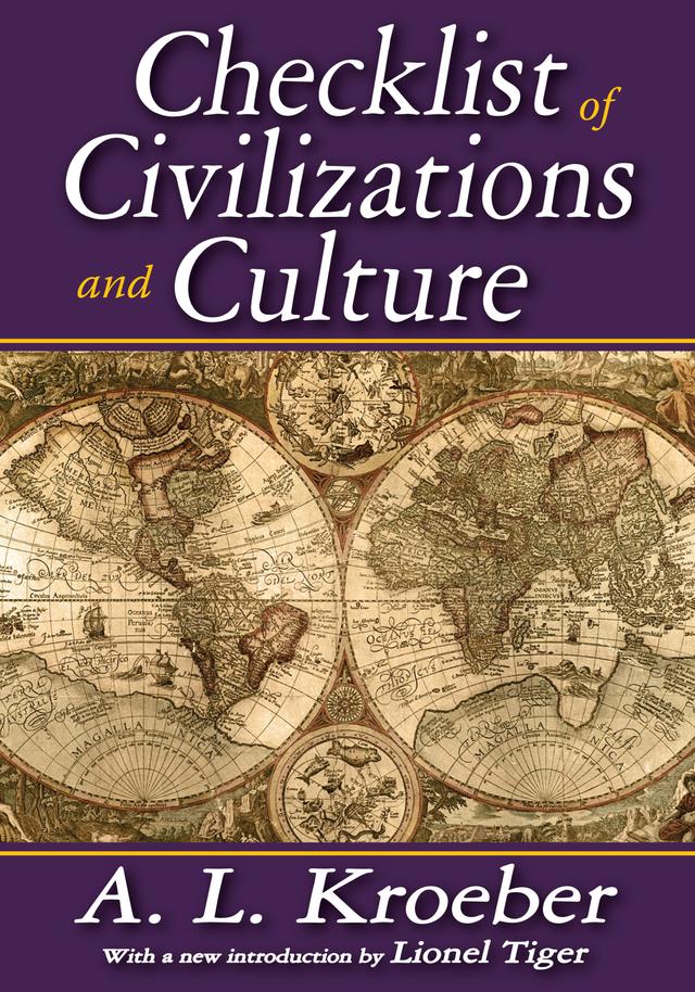 Checklist of Civilizations and Culture by A. Kroeber