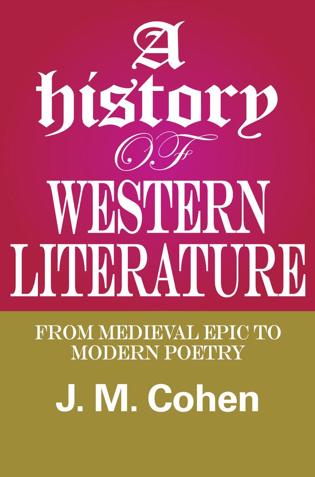 A History of Western Literature by J.M. Cohen