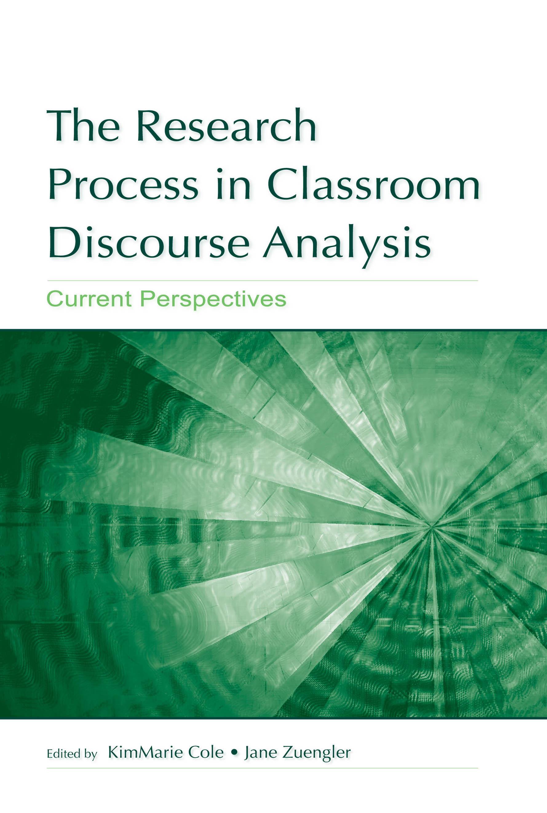 The Research Process in Classroom Discourse Analysis