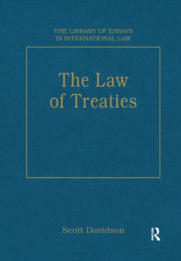 The Law of Treaties by Scott Davidson