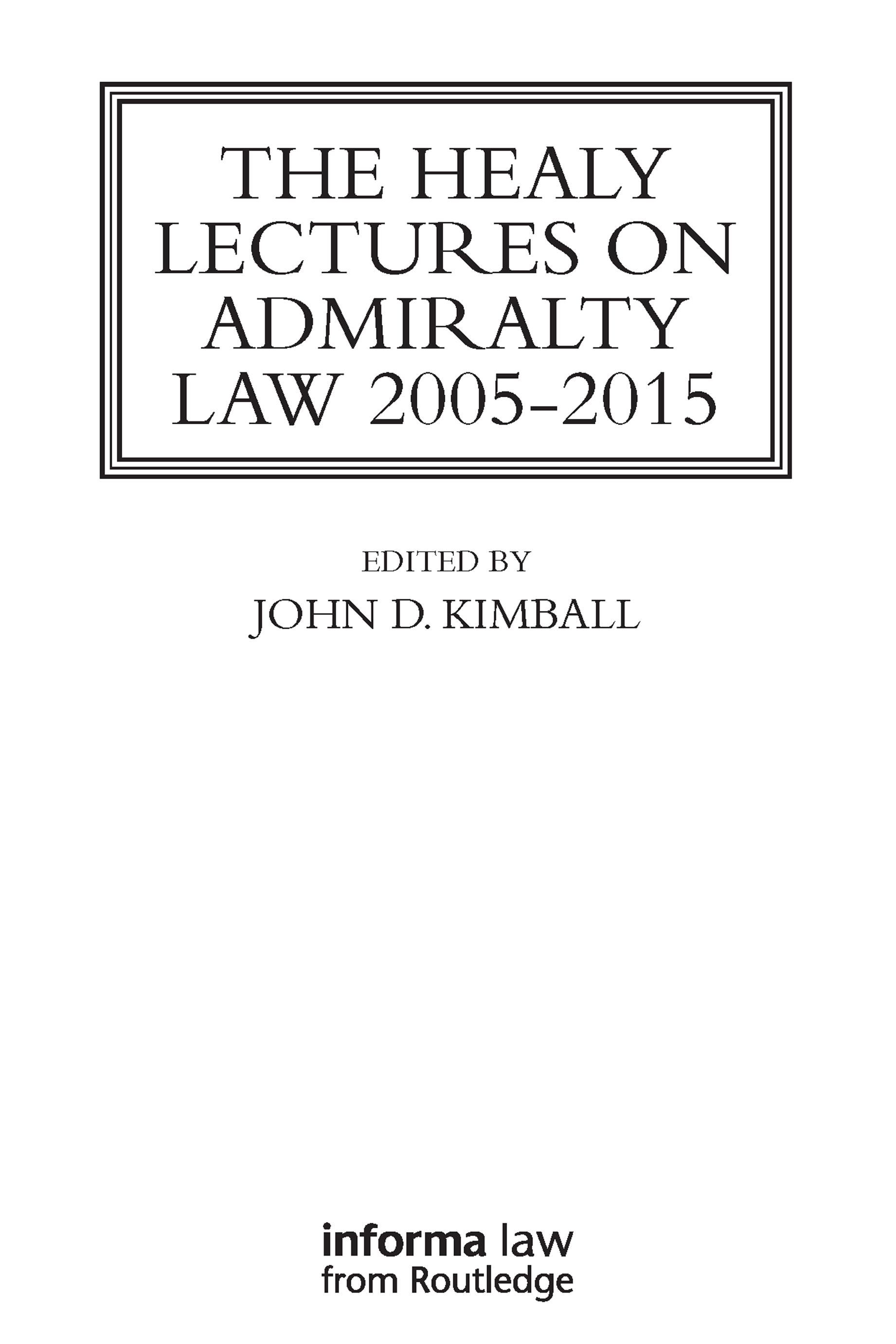The Healy Lectures