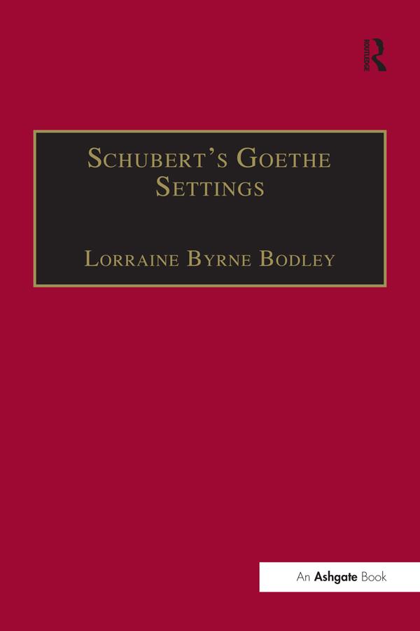 Schubert's Goethe Settings by LorraineByrne Bodley