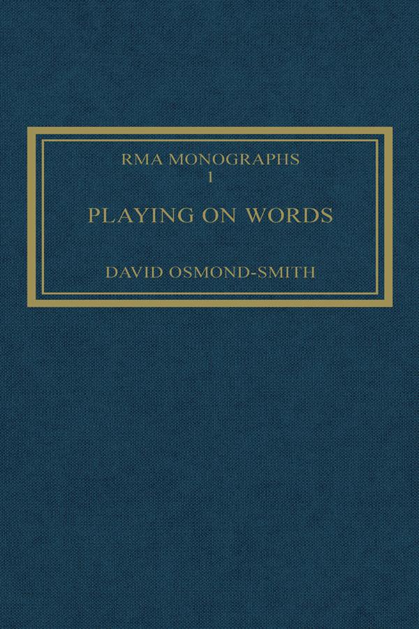 Playing on Words by David Osmond-Smith