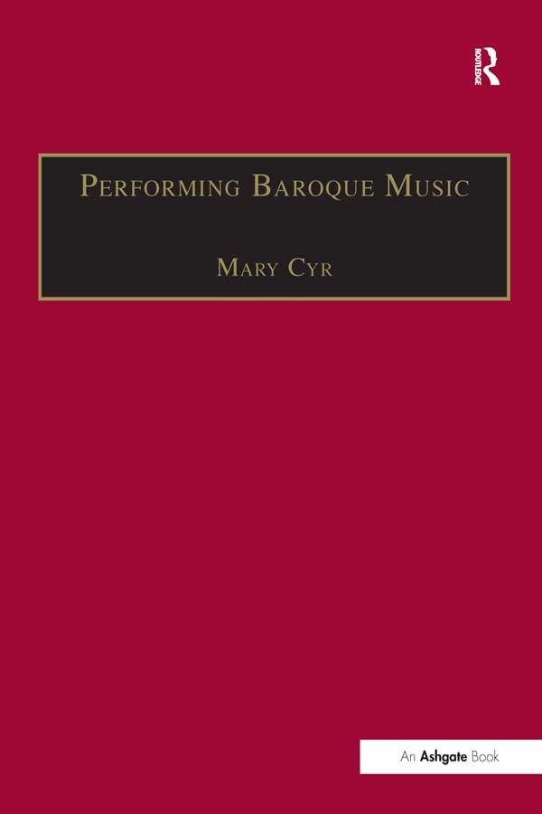 Performing Baroque Music by Mary Cyr