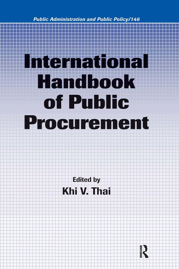 International Handbook of Public Procurement