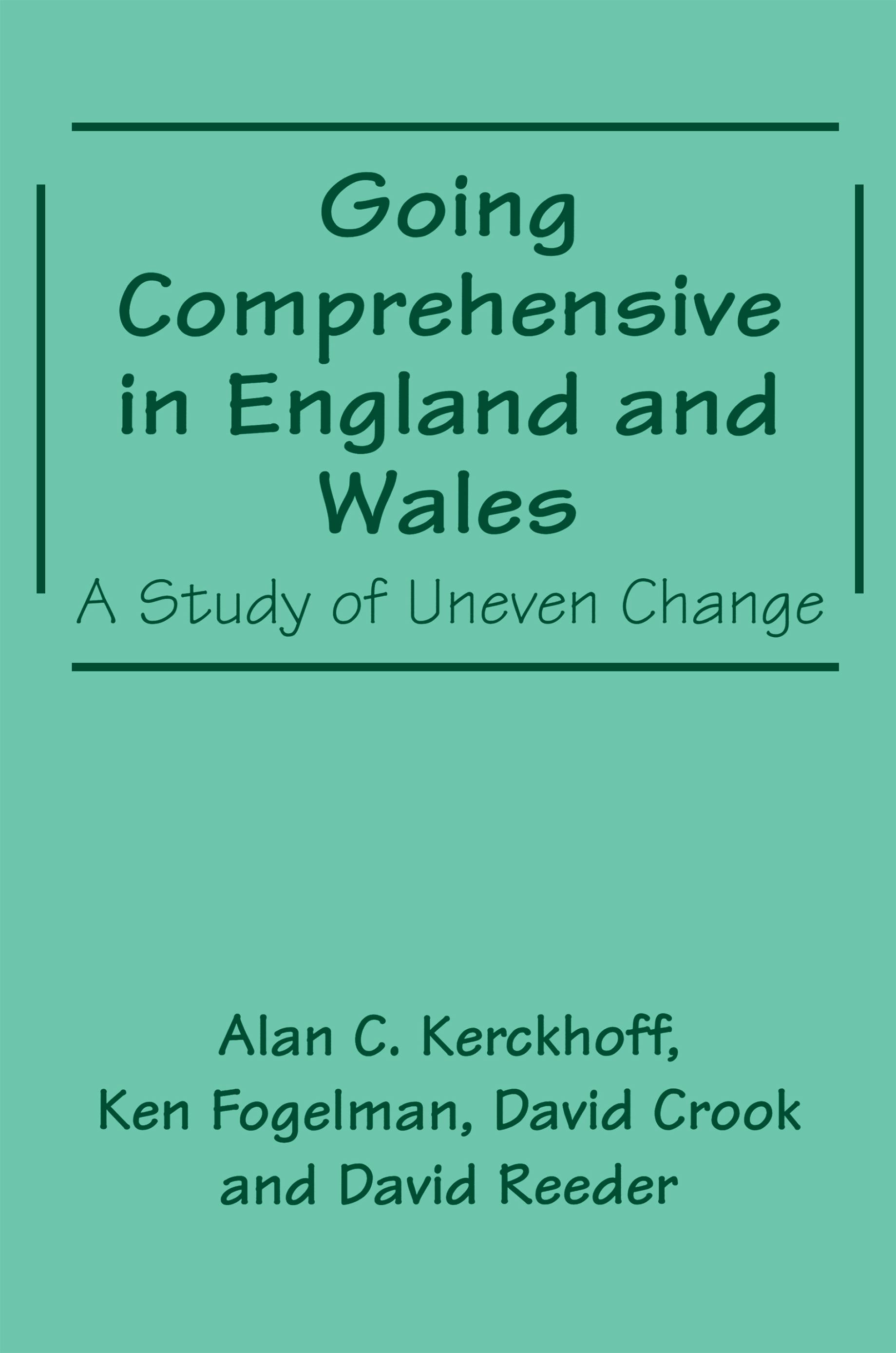 Going Comprehensive in England and Wales