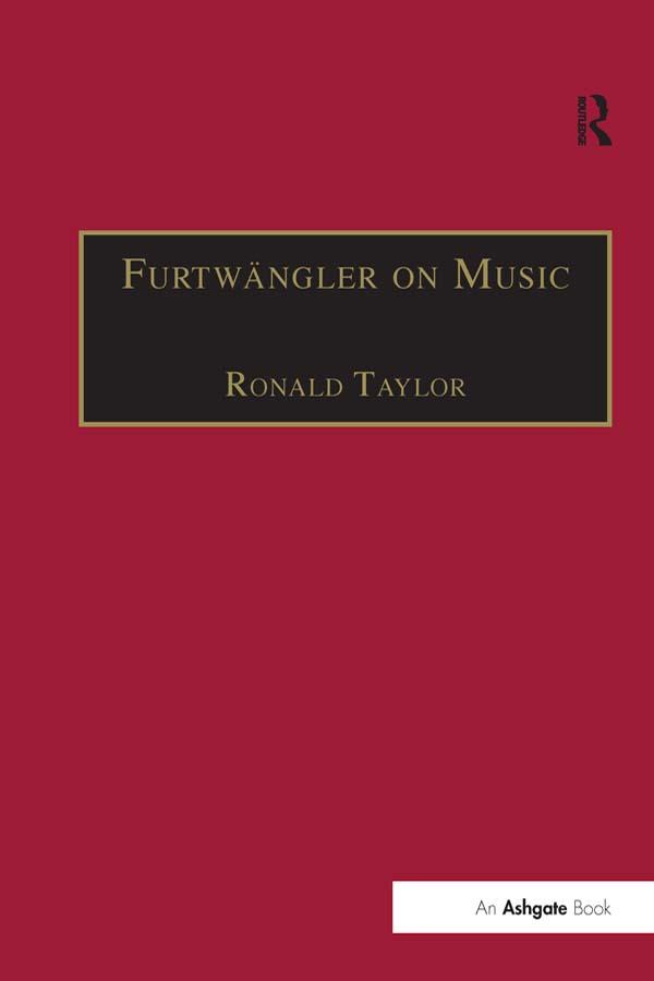 Furtwängler on Music by Ronald Taylor