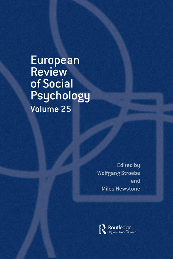 European Review of Social Psychology: Volume 25 by Miles Hewstone, Wolfgang Stroebe