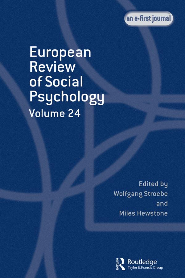 European Review of Social Psychology: Volume 24 by Miles Hewstone, Wolfgang Stroebe