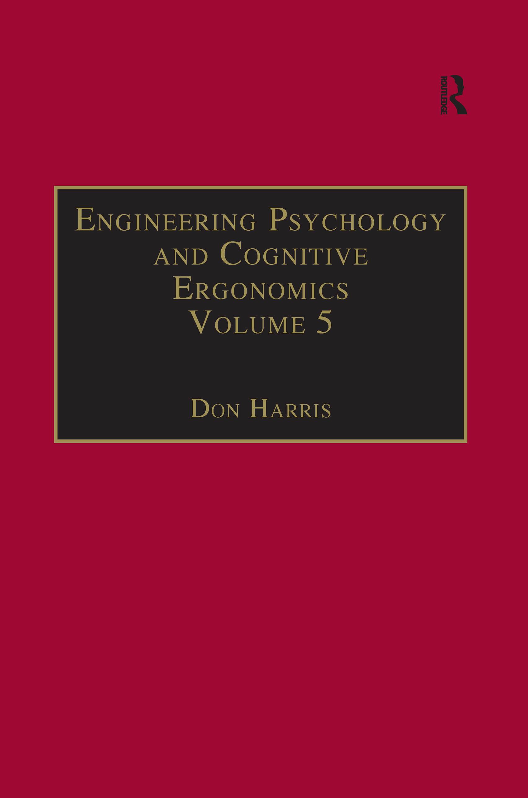 Engineering Psychology and Cognitive Ergonomics