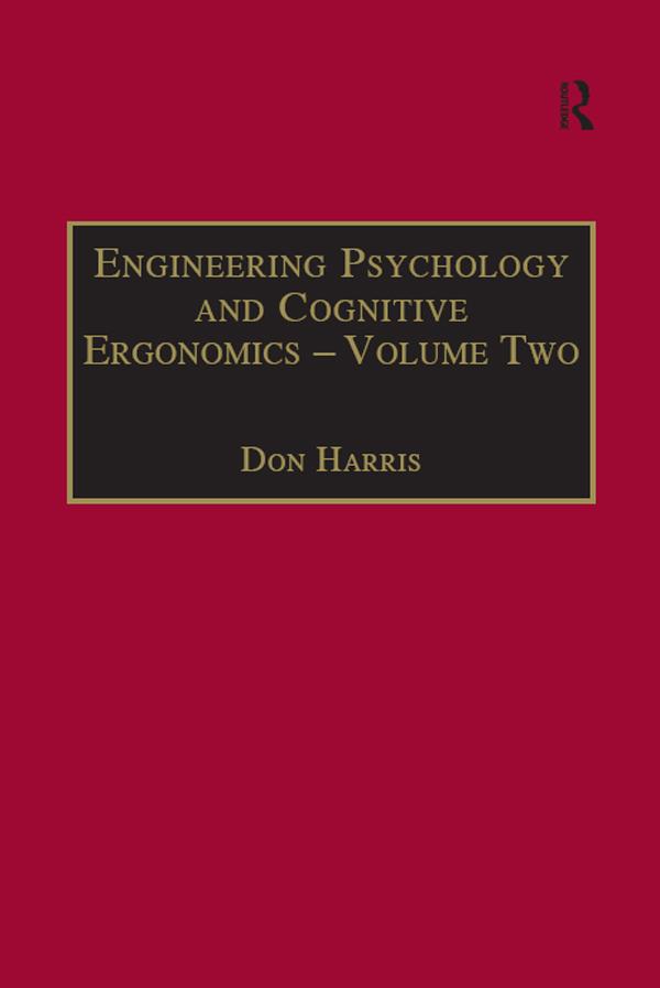 Engineering Psychology and Cognitive Ergonomics