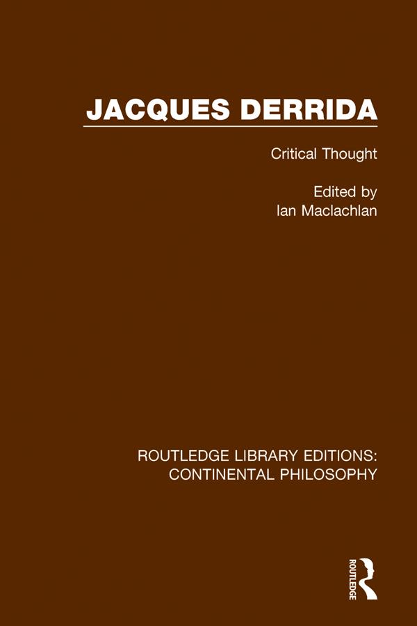 Jacques Derrida by Ian Maclachlan