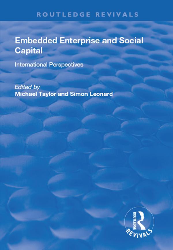 Embedded Enterprise and Social Capital by Michael Taylor, Simon Leonard