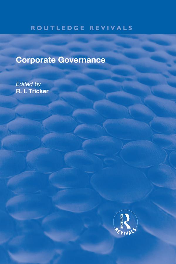 Corporate Governance by R. I. Tricker