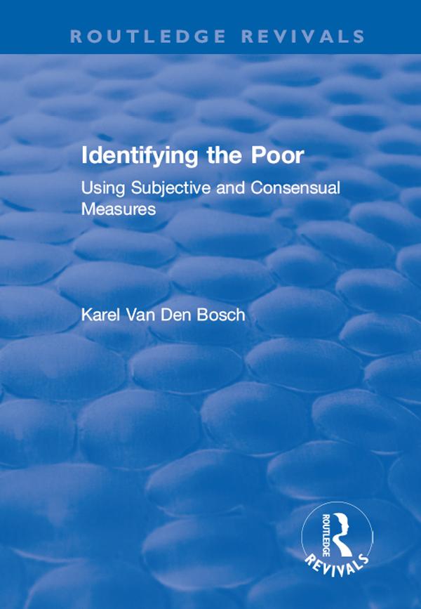 Identifying the Poor by Karel Van Den Bosch