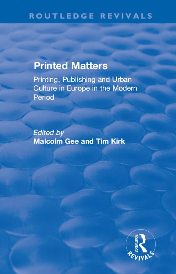 Printed Matters by Malcolm Gee, Tim Kirk