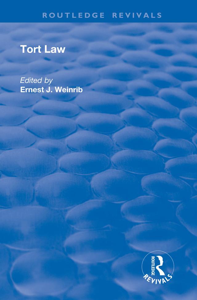 Tort Law by Ernest J. Weinrib