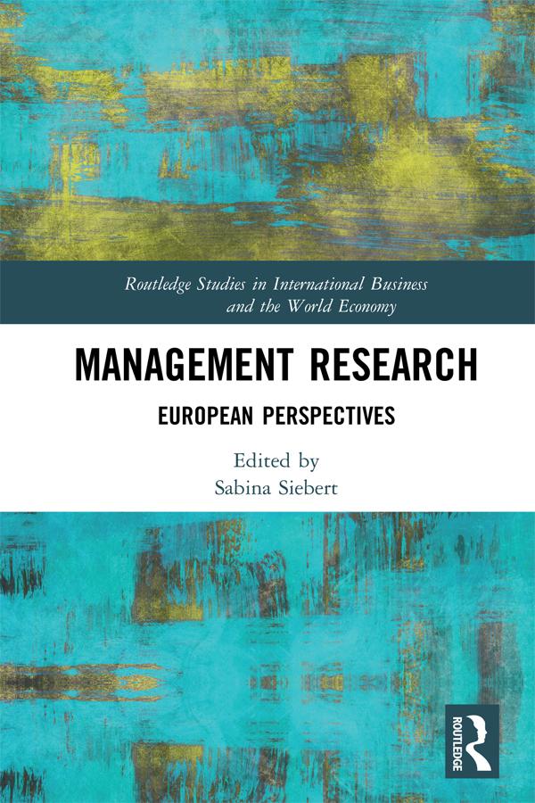 Management Research by Sabina Siebert