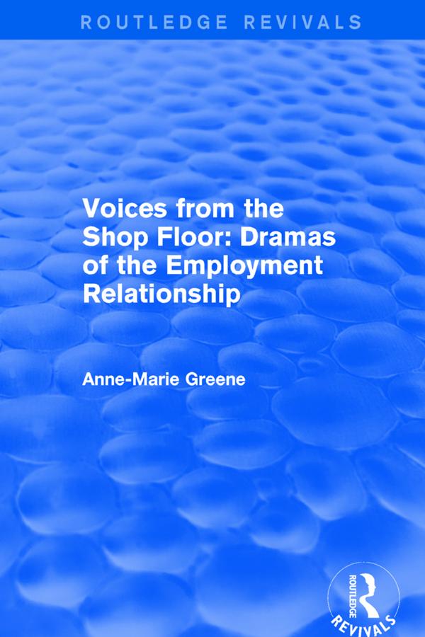 Voices from the Shop Floor by Anne Marie Greene