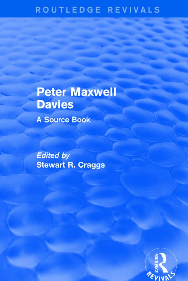 Peter Maxwell Davies by Stewart R. Craggs