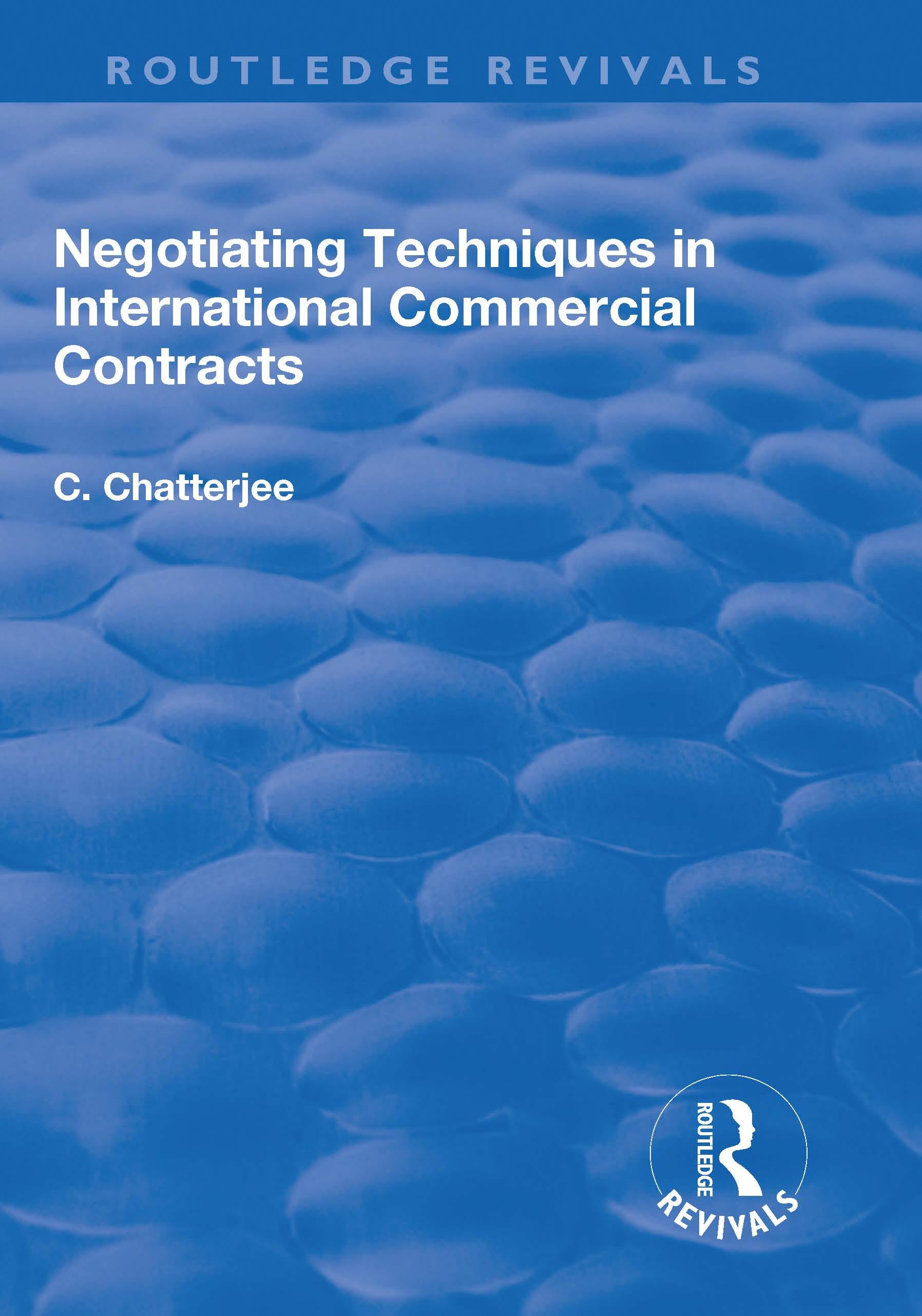 Negotiating Techniques in International Commercial Contracts